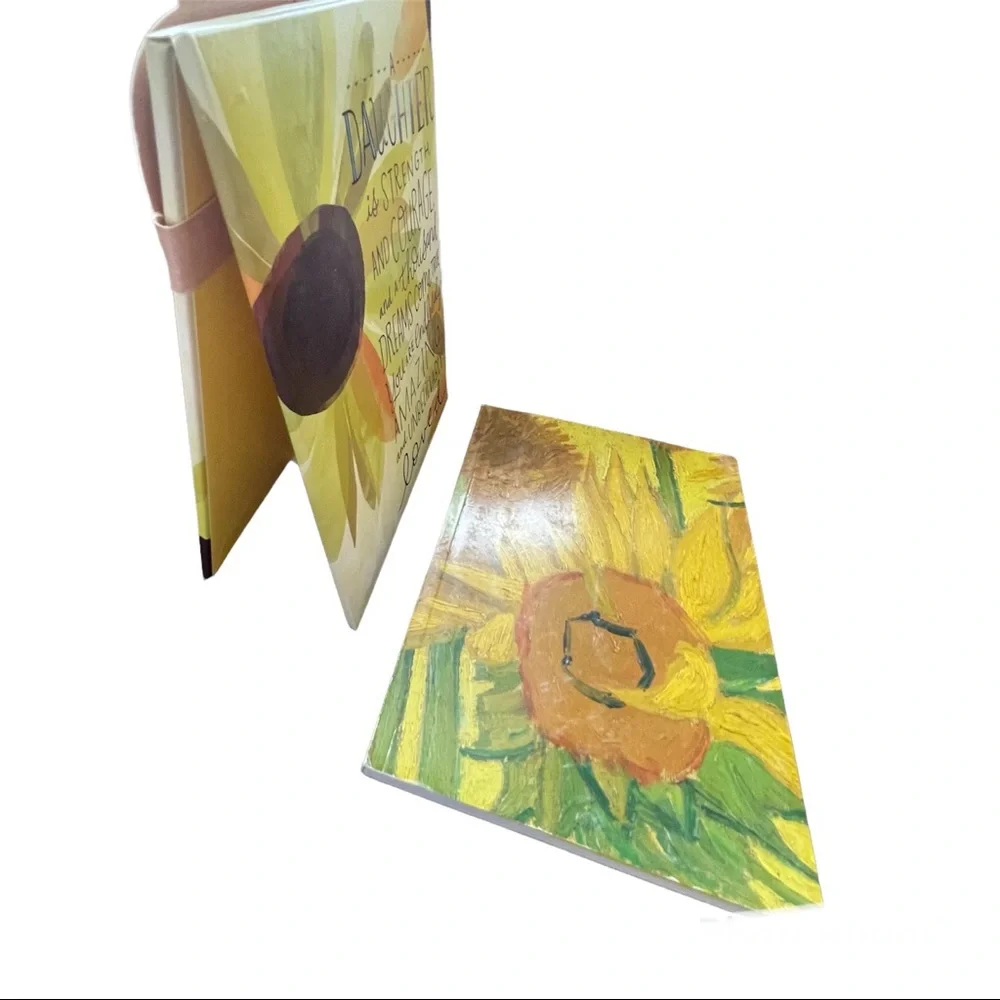Sunflower Van Gogh Notepad & Hallmark Daughter Sign
